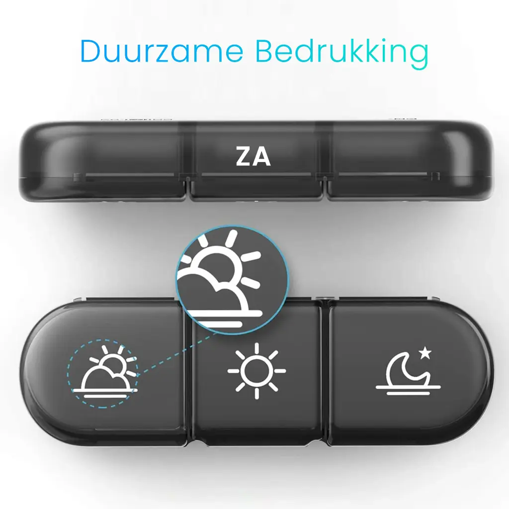geasy-pillendoos-7-dagen-3-vakken-zwart-duurzame-bedrukking.webp