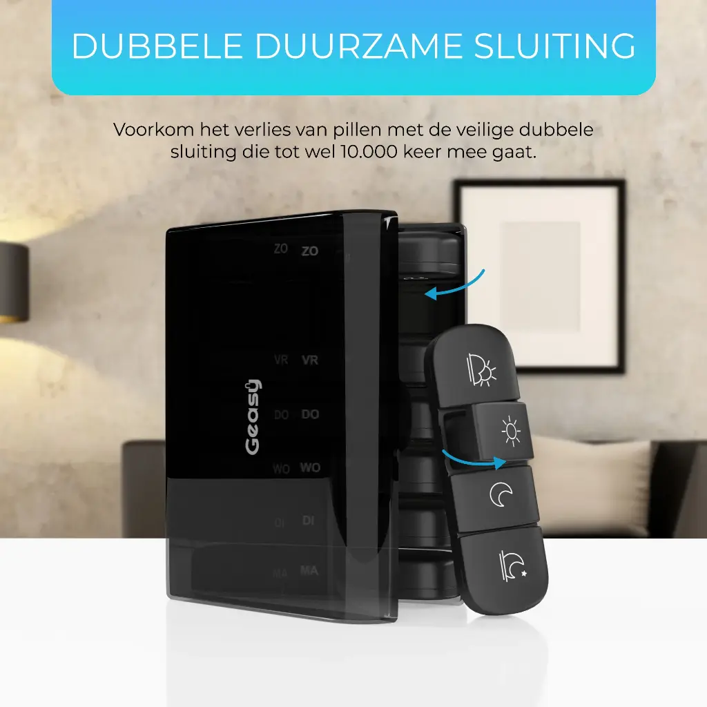 geasy-pillendoos-7-dagen-4-vakken-zwart-dubbele-sluiting.webp