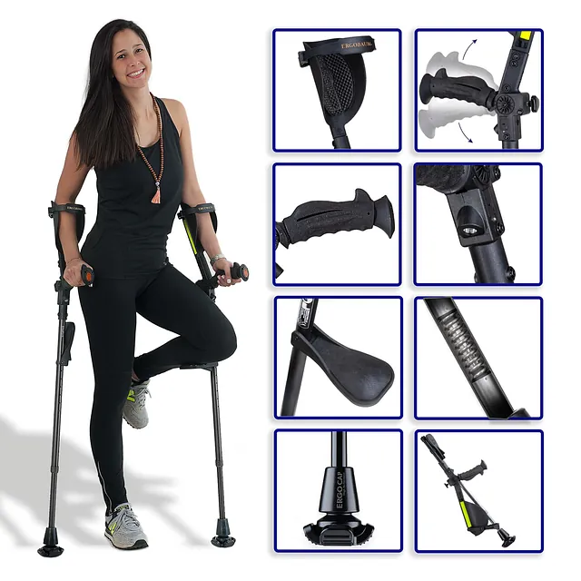 7G-Krücken mit Stoßdämpfung