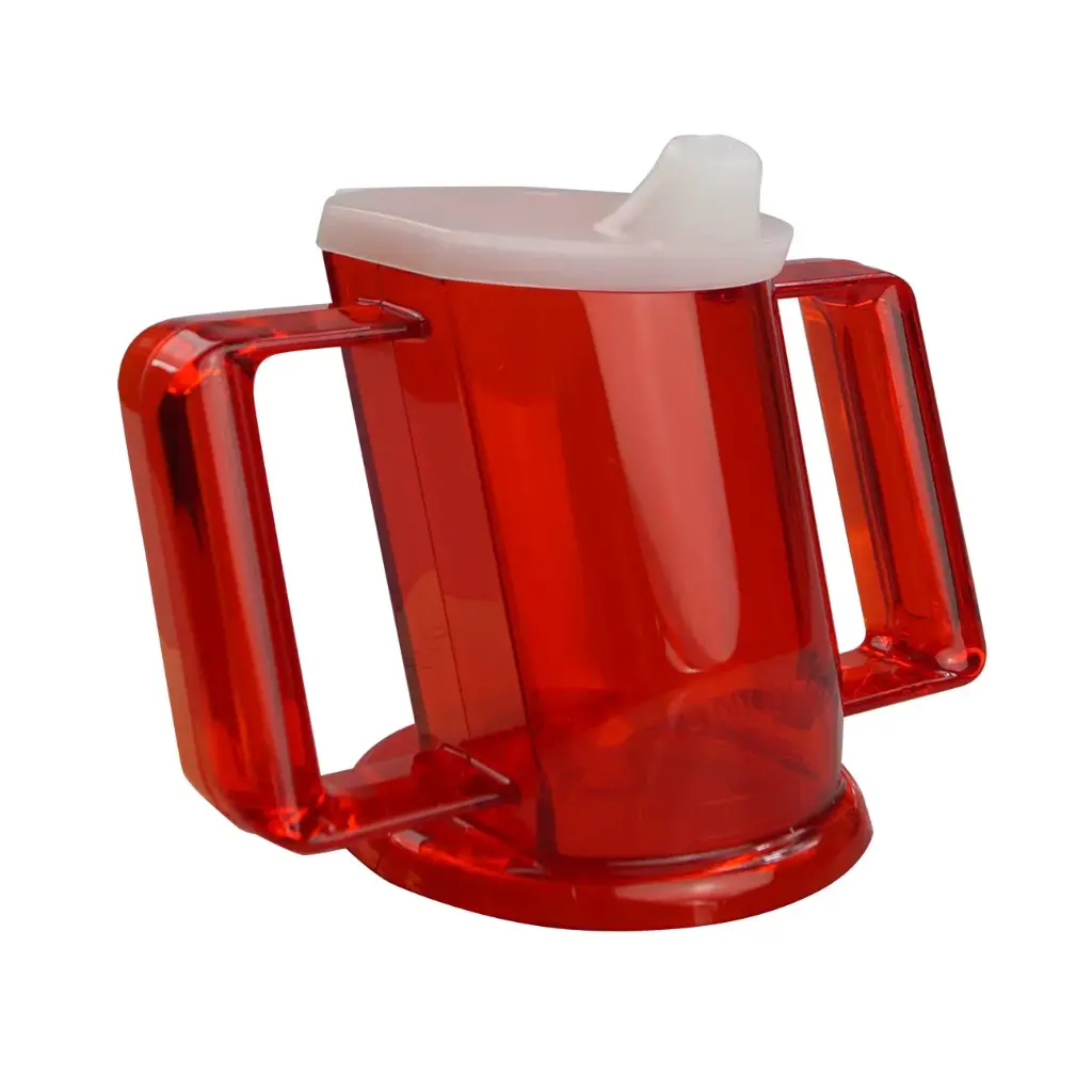 Handycup® slanted cup with 2 drinking spouts