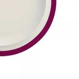22 cm dessert plate - white with cassis edge