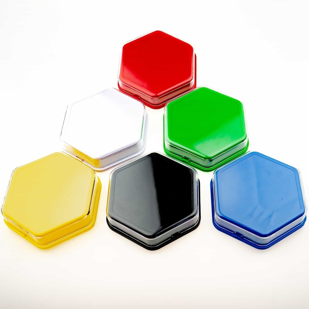 Set mit 6 sechseckigen Sprechknöpfen