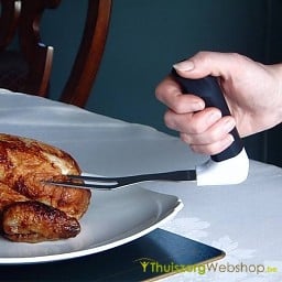 Vleesvork met ergonomische handgreep