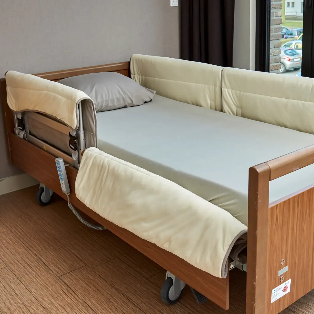 Bedhekbeschermer set met split in het midden