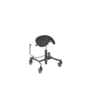 Trippel/werkstoel Vela Salsa 400 Stof Zwart (45-60 cm) 