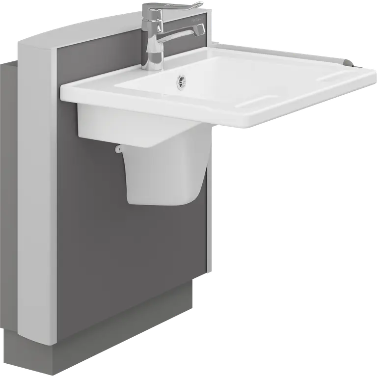 Elektrisch in hoogte verstelbare wastafel SELECT met MATRIX SMALL wastafel - Complete set