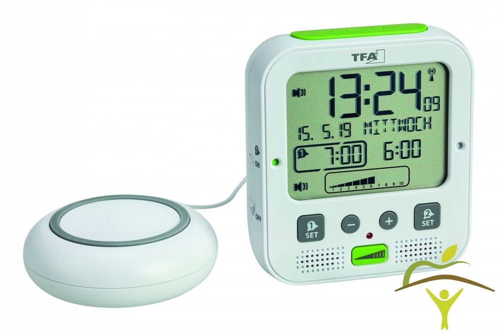 Radio-réveil avec alarme vibrante