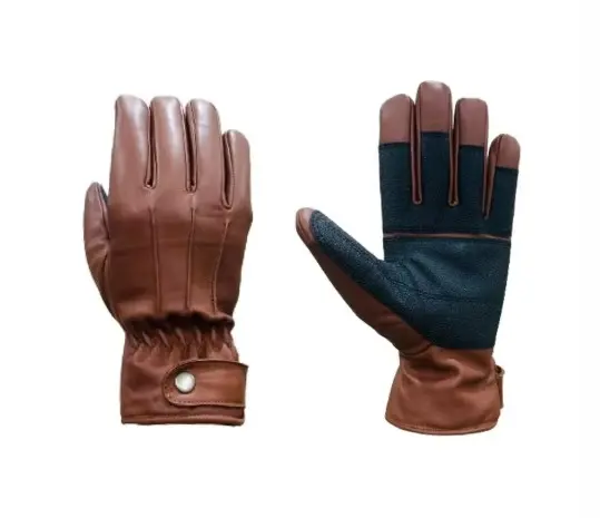 Rolling Comfy Leather Style & Grip rolstoelhandschoenen