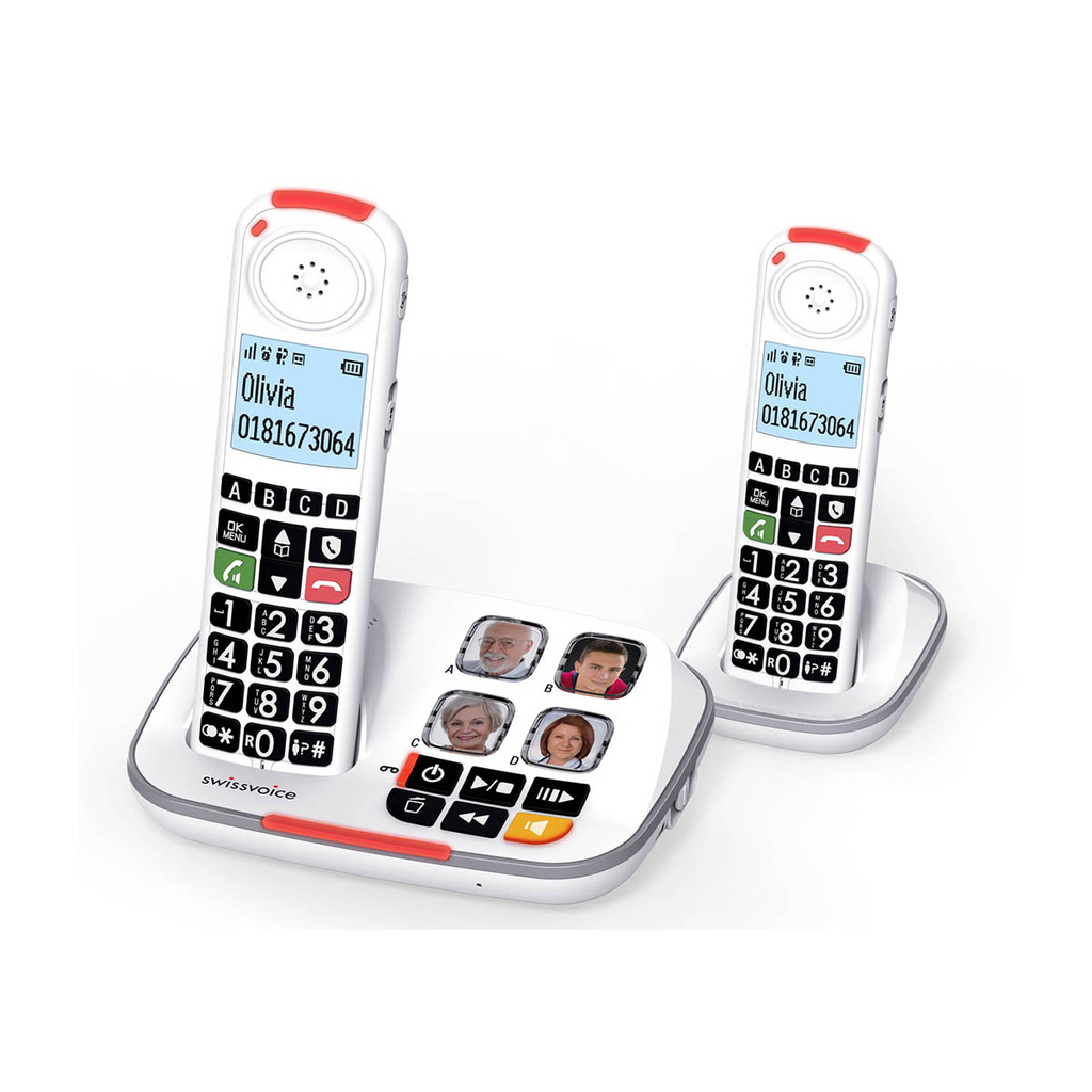 Fixed telephone with 4 photo keys