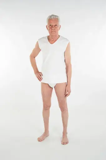 Men's underwear with Velcro closure in side seam