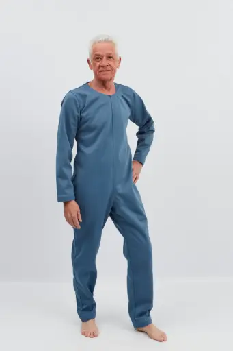 Brandvertragend anti-scheur pak met lange mouwen en rits op de rug, kwaliteit 1065