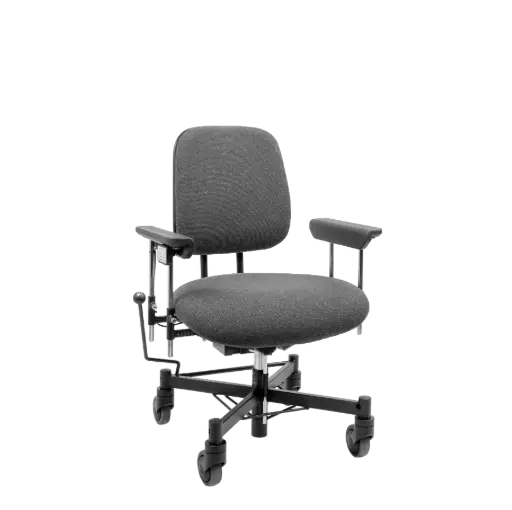 Fauteuil roulant à trois roues Vela Tango 300E Standard - Tissu - Gris foncé 
