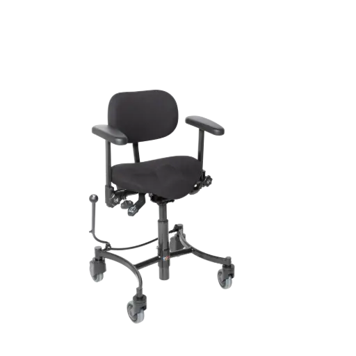 Tabouret/chaise de travail Vela Salsa 110 - Tissu - Noir