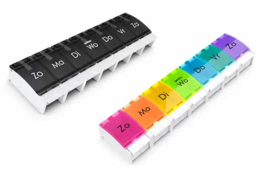 Pillendoos 7 Dagen – Grote Vakken – Nederlandstalig – Voor Grote Tabletten