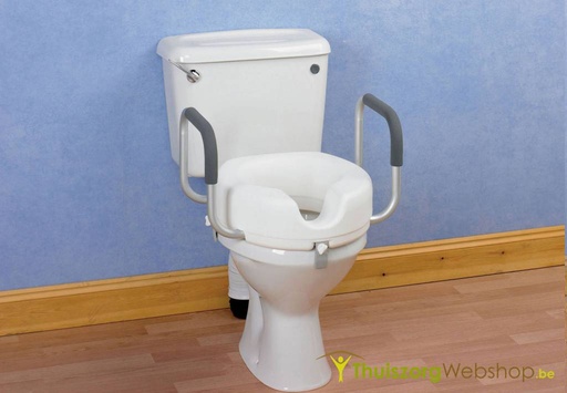 Surélévation de toilettes avec accoudoirs