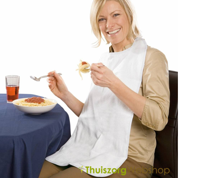 XL Bib in terry cloth with collection zone