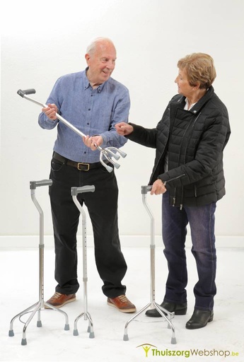 Gehstock mit breiterer Basis – 3 oder 4 Beine