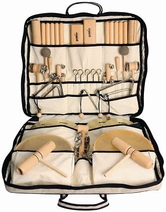 Ritmeset in een handige tas