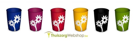 Blumenbecher rutschfest Ornamin