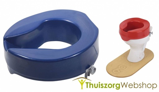 Surélévation de toilettes de couleur contrastée