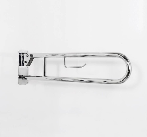 Folding toilet bracket in stainless steel