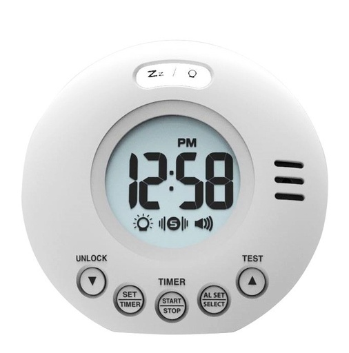 Luide trillende wekker in reisformaat