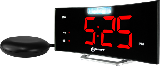 Wekker met vibrerend accessoire onder hoofdkussen