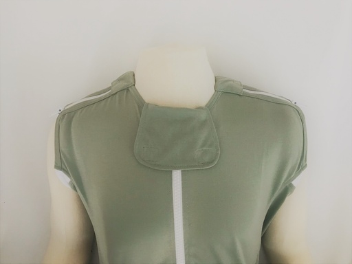 Verpleegdeken met schouderritsen hoeslaken model