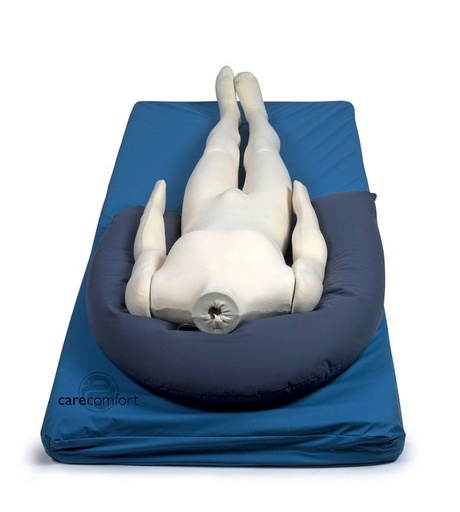 Boomerang cushion in washable fabric