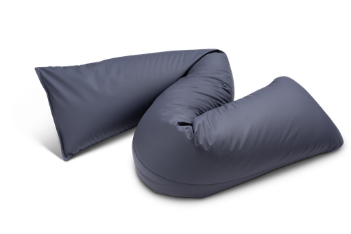 Zigzag cushion in washable, bi-elastic, polyurethane fabric