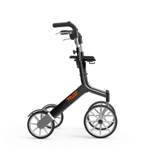 Let’s Go Out Rollator + sac à bagages assorti – léger, élégant et parfait pour une utilisation en extérieur