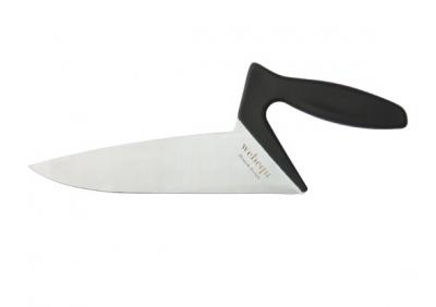 Ergonomisches Tranchiermesser Soft Touch, schwarz