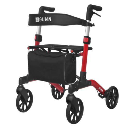 Brooklyn Rollator – Stylish & Compact Double-Folding Rollator with Bag and Backrest