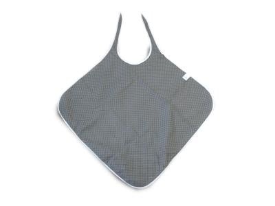Square waterproof bib, 72 x 90 cm, grey
