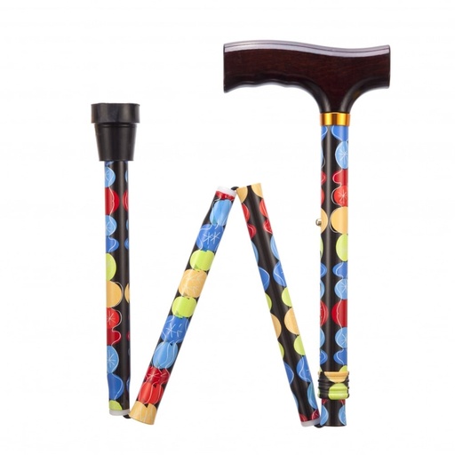 Foldable walking stick - bubble