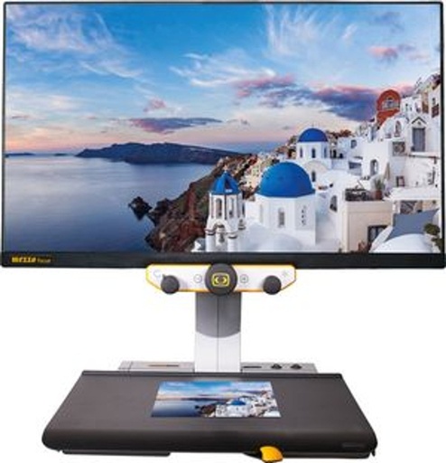 REINECKER Mezzo Focus 24 Bildschirmlupe 24 Zoll inkl. XY-Tisch mit Bremse