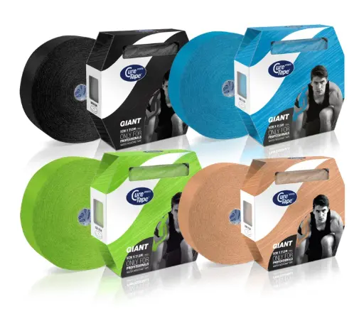 Bande de kinésiologie géante CureTape Sports - 5 cm x 31,5 m