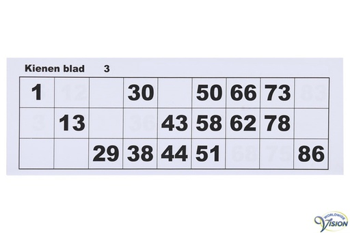 Kienblok 100 Vel Afm. 21 X 7 Cm